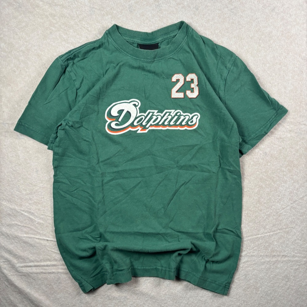 Green Reebok Miami Dolphins #23 T-Shirt – Size Large